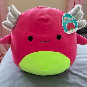 12” Archie the axolotl blacklight squishmallow